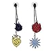 RWBY Ruby Icon Drop Back Earrings