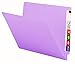 Smead Colored End Tab File Folder, Shelf-Master Reinforced Straight-Cut Tab, Letter Size, Lavender, 100 per Box (25410)
