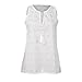 Women Vest Tops,Napoo Pullover Solid Lightweight T-Shirt Sleeveless Casual Blouse (S, White)