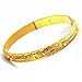 Cy trendy 3pcs/lot 18K Gold Plated Lady's Bangle Carved Bracelet Lucky Stars Fashion Women's Jewelry