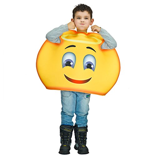 Sun Devil Costumes - flatwhite Children Unisex Emoticon Costumes One Size (Happy Angel)