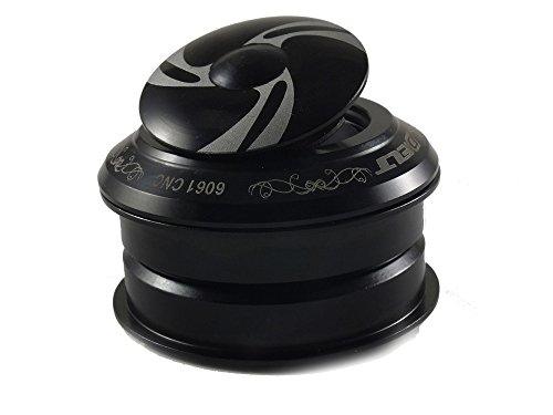 Shoptourismkit 1set 1-1/8" MTB Mountain Road Cycling Fixed gear Bike Bicycle Threadless Headset Spacers Caps For 28.6 X 44X30mm 2 Bearings (Black)