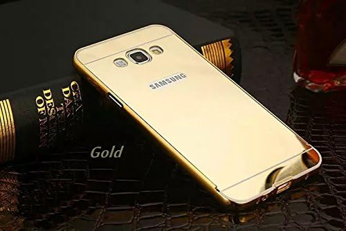 Galaxy A8 Case, Galaxy Core Prime Case,DAMONDY Luxury Metal Air Aluminum Bumper Detachable + Mirror Hard Back Case 2 in 1 cover Ultra-Thin Frame Case For Samsung Galaxy A8 Case Cover - Gold
