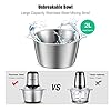 Homeasy-Food-Processor-Meat-Grinder-Mini-Chopper-2L-Stainless-Steel-Food-Chopper-for-Meat-Vegetables-Fruits-and-Nuts-Stainless-Steel-Bowl-and-4-Sharp-Blades-350W-8-Cups Homeasy Food Processor, Meat Grinder Mini Chopper 2L Stainless Steel Food Chopper for Meat, Vegetables, Fruits and Nuts, Stainless Steel Bowl and 4 Sharp Blades, 350W, 8 Cups