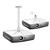 Projector Mount, Ceiling Wall Mount Hanger Universal LCD/DLP Mounting for Epson, Optoma, Benq, ViewSonic Projectors, Video Projector Mount, Extendable,33lb Load Capacity, White