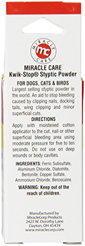Miracle Care Kwik Stop Styptic Powder, 0.5 Oz - //medicalbooks.filipinodoctors.org
