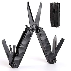 Deepee 8 En 1 Couteau Multifonction Avec Gaine En Nylon, Sécateur De Jardin Pliable Pour La Survie En Plein Air, Le Camping, La Pêche, La Chasse, La Randonnée Et Le Bricolage