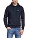 Nike New Men's Club Hoodie-Swoosh Dark Obsidian/White Small