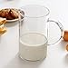 Lautechco 1000ml Practical Lead-free Healthy Glass Measuring Cup Milk Juice Cup Mug Drink Dispenser