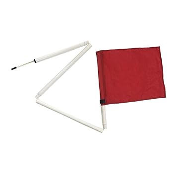 Football Training Corner Flags Pole White Pole With Red Flag Kosma
