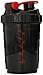 Spider Bottle Maxi 2Go Two Compartment Bottle, Black/Red, 500ml/16oz