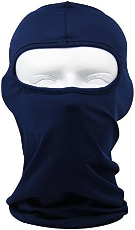 Azisen - Ski Mask Cycling Bike Hiking Motorcycle Climbing CS Face Mask Football Helmet Neck Warmer Outdoor Sports Headwear (Royal Blue)
