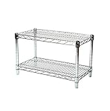 LJ Commercial Chrome Wire Unit 14 x 24-2 Shelf Unit