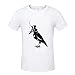 Yaping Men's Summer Shirts Cotton Printed Short Sleeve T Shirt