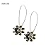 TSACTE Curtain Clips Tiebacks Holdbacks 1 Pair Magnetic Flower for high-Grade Thick Curtain or Curtain Yarn, Curtain, etc (2, Bronw)