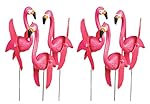OTC - Mini Pink Flamingoes Whirly-gig twirling Wings Lawn Ornaments (1-Pack of 6)
