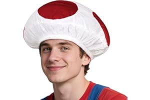 lckellong Mushroom Hat Toad Costume Adult Anime Cosplay Red White Spotted Mushrooms Caps Halloween Headwear