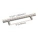 Gobrico 10 Pack 5 Inch Hole Centers Cabinet Handles Brushed Nickel Stainless Steel Cabinet Pulls Satin Nickel Dresser Drawer Pulls Kitchen Handles 7.5