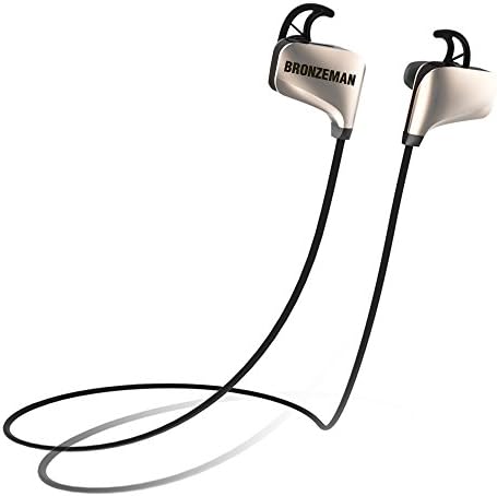 BRONZEMAN Bluetooth Sport Wireless Earbuds, BZM8 V4.1 Workout Earphone, Noise Cancellation Sweatproof Stereo Secure Fit Headphone with Mic for Running Gym, 7 Hours Play Time …