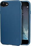 Smartish iPhone 8 / iPhone 7 Slim Case - Kung Fu Grip [Lightweight + Protective] Thin Cover for Apple iPhone 7/8 (Silk) - Blues on the Green