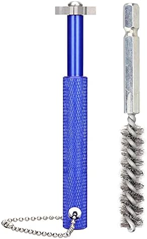 LZFAN 2 in 1 Golf Clubs Head Hosel Brush Cleaning Tool and Golf Club Groove Sharpener Blue LZFAN 2 in 1 Golf Clubs Head Hosel Brush Cleaning Tool and Golf Club Groove Sharpener Blue