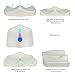 Houseasy Memory Foam Office Chair & Car Seat Cushion for Back Pain and Sciatica Relief, Gray