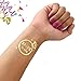 (12 pack) Bachelorette and Bride Tribe Temporary Tattoos by Bachelorette Babes -Metallic Shiny Gold Tattoos - Bachelorette Party Supplies and Accessories Favors
