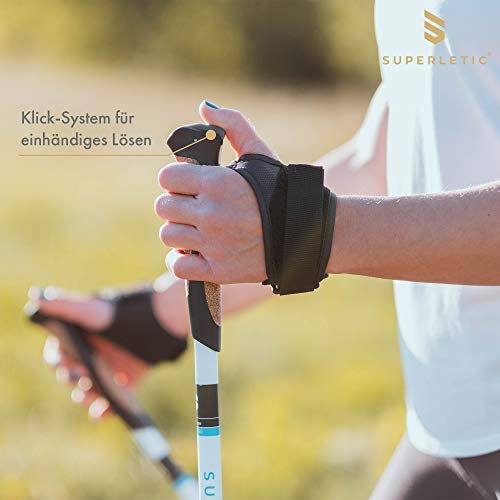 SUPERLETIC Nordic FX Nordic Walking-stokken carbon, Nordic Walking-stokken voor dames en heren, trekkingstokken… - Image 4