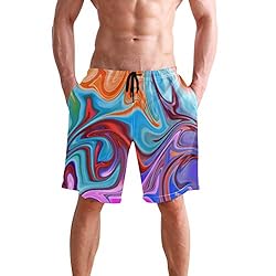 Aluy's boutique Men's Summer Cool Swim Trunks Quick