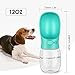Pedy Dog Water Bottle, Pet Travel Water Bottle with ABS Food Grade Small Dog Travel Outdoor Water Drinking Bottle 12OZ, Blue
