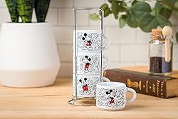 Silver Buffalo Mickey Heritage Sketch Multi Art 4pc
