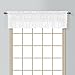 United Curtain Windsor Lace Straight Valance, 56 by 16-Inch, White