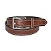 Nautica Boys' 25mm Tubular Belt with Leather Overlay, Brown, 26