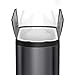 simplehuman 45 Liter / 11.9 Gallon Butterfly Lid Kitchen Step Trash Can, Black Stainless Steel