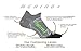 Feetures! Men's Elite Merino+ Cushion Quarter, Charcoal + Reflector, large