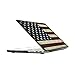 Rinbers Cut-Out Logo USA/American Flag Rubberized Hard Shell Sleeve Cover Case with Silicone Keyboard Cover for MacBook Pro 15