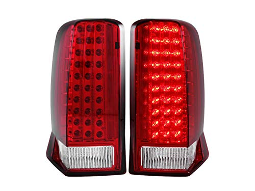 Anzo USA 311120 Cadillac Escalade Red/Clear ( with O Cap) LED Tail Light Assemb…