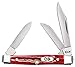 CASE XX WR Pocket Knife Small Stockman Pocket Worn Old Red Jig Bone Item #10305 - (6333 SS) - Length Closed: 2 5/8 Inches