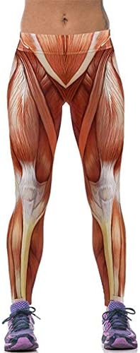 KAOKAOO Women's Fitness Hihg Waist Yoga Pants Printed Stretch Ankle Legging
