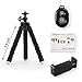 KCOOL Octopus Style Portable and Adjustable Tripod Stand Holder for iPhone, Cellphone,Camera with Universal Clip and Remote (Black)