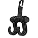 Gyges 2 PCS Car Hooks Vehicle Back Seat Hidden Headrest Hanger, Universal Holder for Purse Handbag Grocery Shopping Bag Cloth Coat (2 Pack)