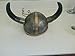 Authentic Reproduction halloween costume Steel Viking Warrior Helmet Horns and Brass Trim