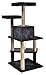 AmazonBasics Multi Platform Steps Cat Tree Tower – 24 x 22 x 51 Inches, Dark Greythumb 1