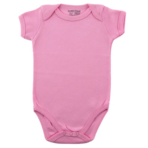 Undecorated, Plain Baby Bodysuit, Pink, 18 months Buy Online in UAE