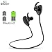 Leadtry Bluetooth Headphones Wireless Sport Stereo Noise Cancelling Bluetooth Headset In-Ear Sweatproof Earbuds with Microphone