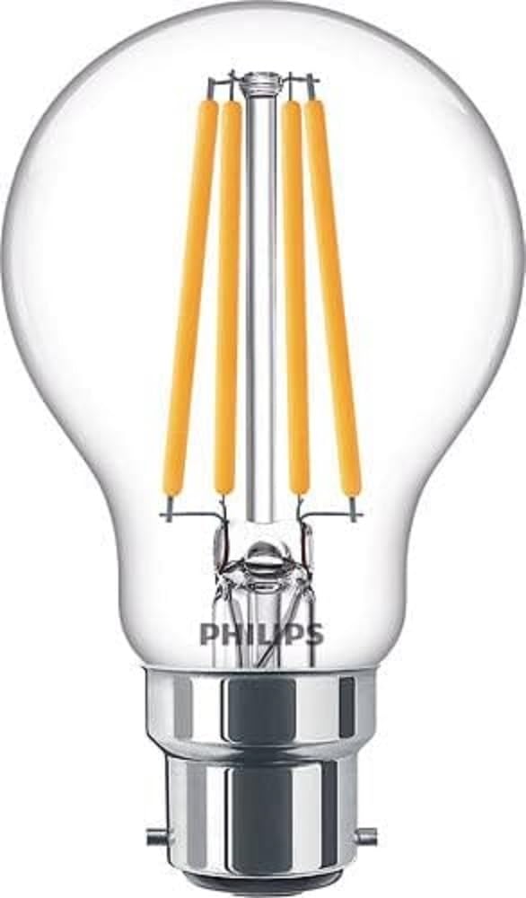 Philips LED Premium Classic A60 Light Bulb [B22 Bayonet Cap] 8.5W - 75W Equivalent , Warm White 2700K, Non Dimmable