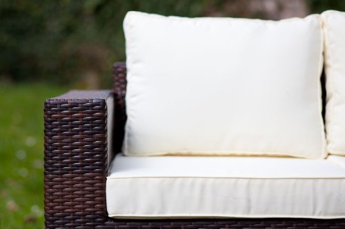 essella Polyrattan Garnitur Bahamas in Bicolor-Braun – Bild 4