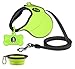Ruff 'n Ruffus Retractable Dog Leash with Free Waste Bag Dispenser and Bags + Bonus Bowl | Heavy-Duty 16ft Retracting Pet Leash | 1-Button Control | (Retractable Dog Leash (with Free Bonus))