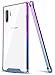SALAWAT Galaxy Note 10 Plus Case, Clear Galaxy Note 10+ Case Cute Gradient Slim Phone Case Reinforced TPU Bumper Shockproof Protective Case for Samsung Galaxy Note 10 Plus 5G 6.8inch (Purple Blue)