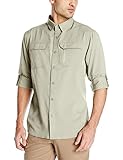Columbia Men's Voyager Long Sleeve Shirt, Fossil, X-Large